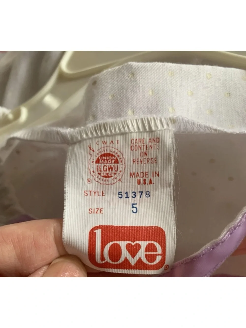 Vintage Love Brand The Ribbon Dress Girls Size 5 *Missing Belt Made In USA